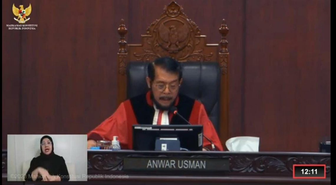 Dok! MK Tolak Gugatan Batas Usia Capres, Prabowo Bisa Tetap Maju 1 capres.