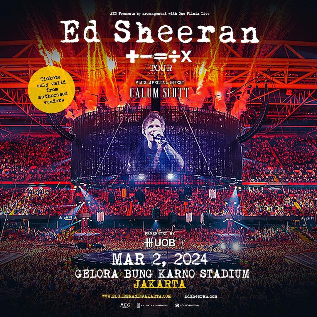 Konser Ed Sheeran di Jakarta.