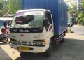 Ditabrak truk.