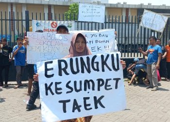 Ratusan Warga Pasuruan Tolak Kompensasi, Imbas Terdampak Limbah Sungai Welang Pabrik Satoria Group 4 Sungai Welang.