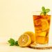 minum lemon tea.