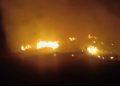 Rumput Stadion Kanjuruhan Malang Terbakar Saat Momen 1 Tahun Tragedi Kanjuruhan
