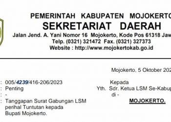 Jawaban Pemkab Mojokerto Soal Tuntutan LSM Terkait Lingkungan Hidup