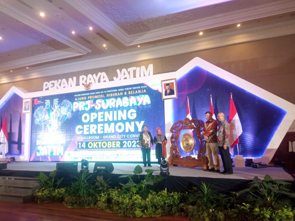 Resmi Dibuka, Pekan Raya Jatim Diharap Bangkitkan Ekosistem Industri Ekonomi dan Pariwisata 1 pekan raya jatim tugu jatim