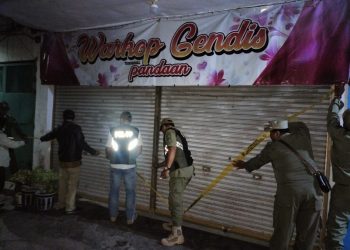Dinilai Langgar Aturan, Warkop di Terminal Pandaan Pasuruan Disegel