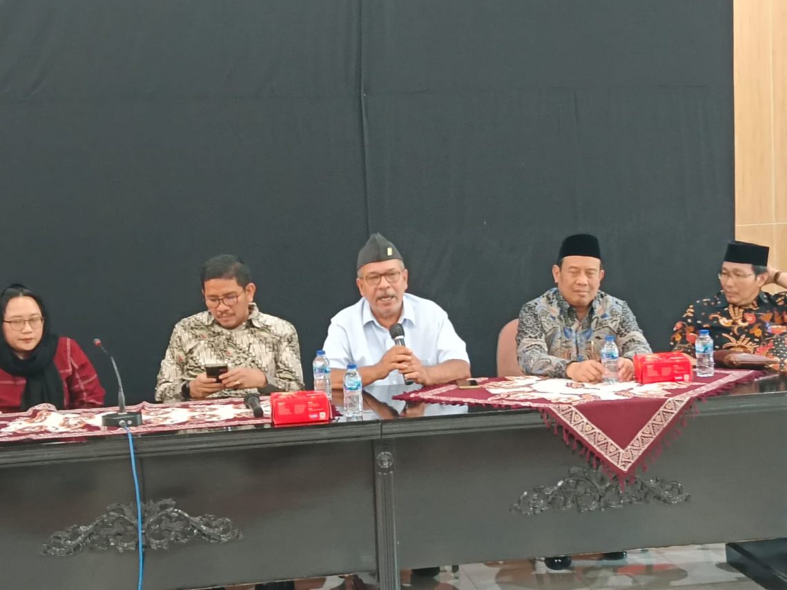 Suasana konferensi pers PBNU. Foto: Dok PBNU