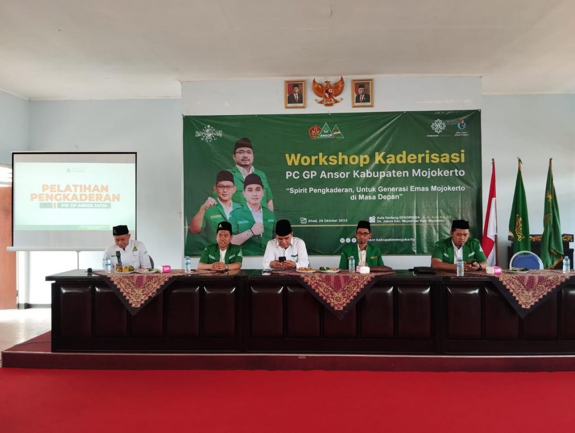Workshop Kaderisasi PC GP Ansor Kabupaten Mojokerto Target Hasilkan Modul Kaderisasi 1 ansor tugu jatim