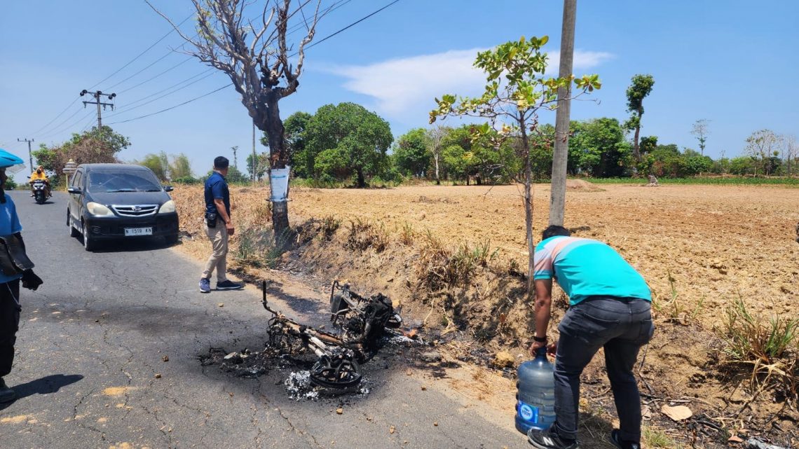 Motor terbakar.