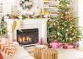 Dekorasi natal rumah minimalis.