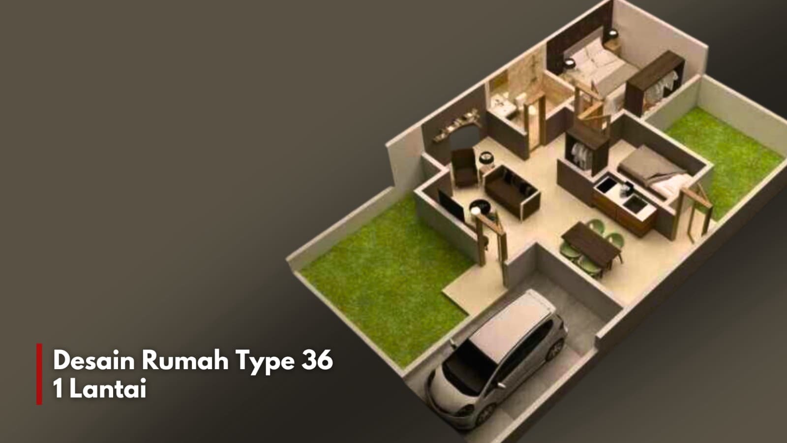 Rekomendasi desain rumah type 36 agar terlihat luas terbaru.