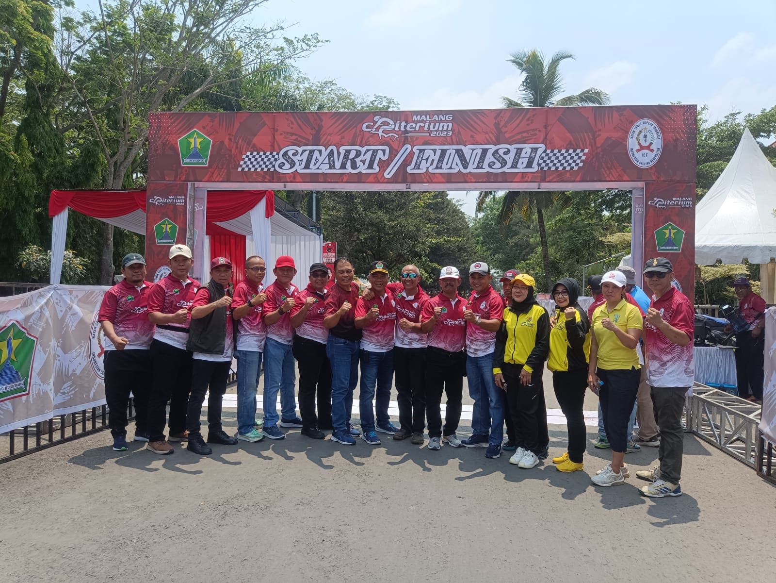 Balap Sepeda Criterium 2023 di Malang.