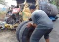 Truk tangki air.