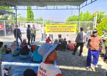 Kompensasi Belum Dibayar, Warga Sokosari Tuban Geruduk PT Super Energy