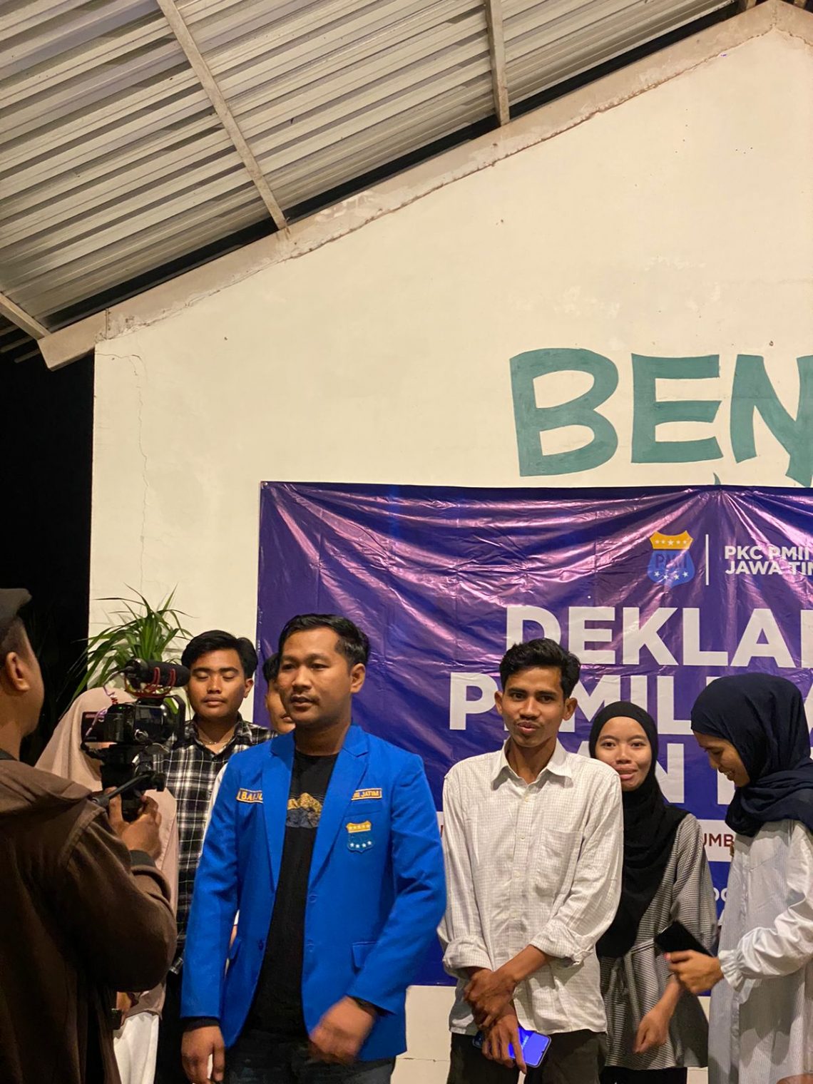 Deklarasi Pemilu Aman dan Damai di Kota Malang, Jawa Timur, pada Minggu (26/11/2023). Foto: dok PKC PMII Jawa Timur