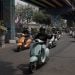 Ratusan Pencinta Vespa Matik Riding Bareng Keliling Kota Malang