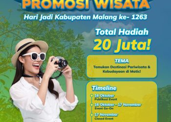 Informasi dan Aturan Lomba Video Promosi Wisata Kabupaten Malang Berhadiah Rp20 Juta, Sudah Banyak yang Daftar