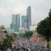 Aksi Damai Bela Palestina, Puluhan Ribu Orang Penuhi Jalan Gubernur Suryo Surabaya