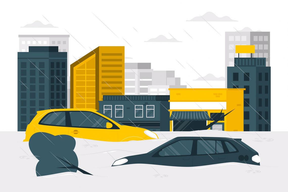 Ilustrasi banjir bandang. Foto: freepik