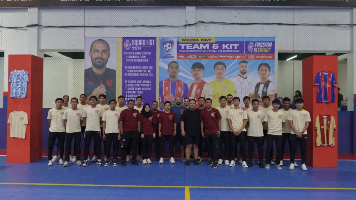 Skuat Tim Futsal Unggul FC untuk Liga Futsal Profesional musim 2023/2024. Foto: Yona Arianto/Tugu Jatim
