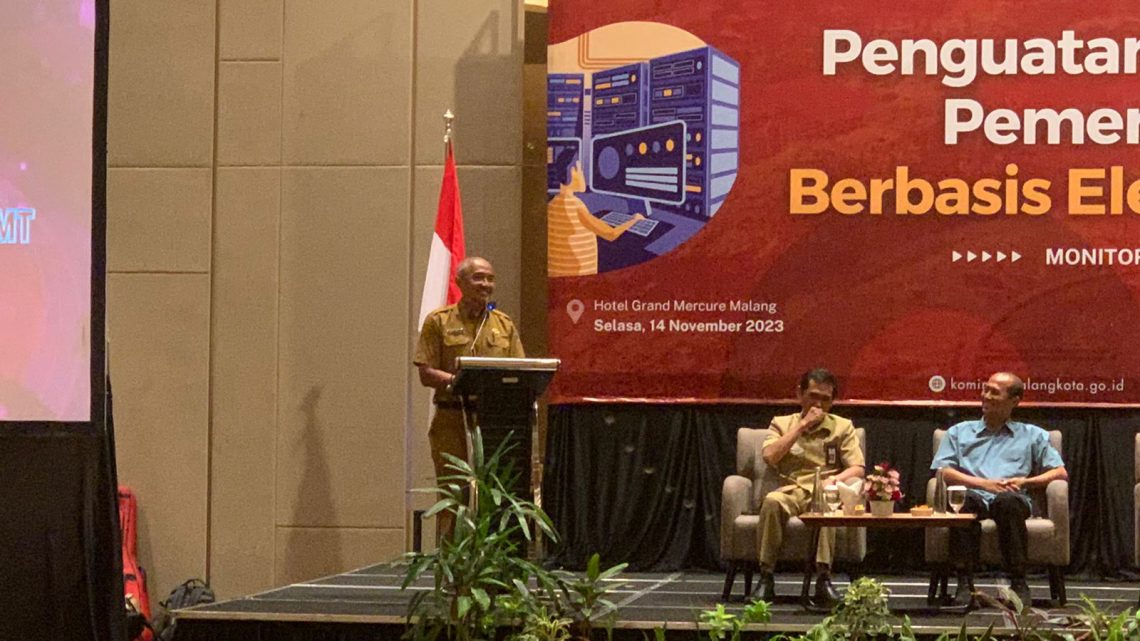 Suasana penguatan SPBE bersamaan dengan monitoring dan evalusasi TIK. Foto: Feni Yusnia/Tugu Jatim