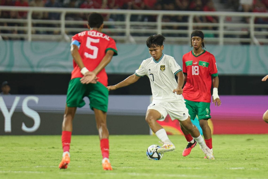Piala Dunia U-17 Indonesia vs Maroko, Indonesia Kebobolan 1-3 1 piala dunia tugu jatim