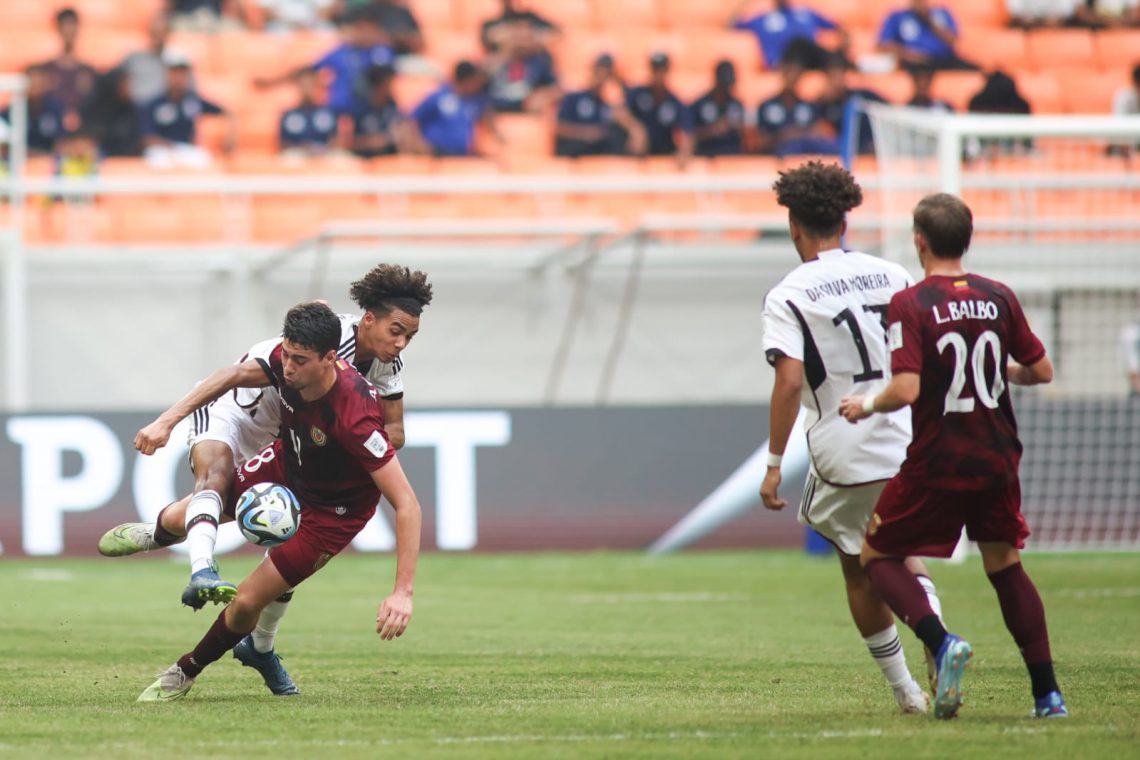Pertandingan Germany vs Venezuela di JIS Jakarta Utara, pada Sabtu (18/11/2023). Foto: LOC WCU 17/BRY