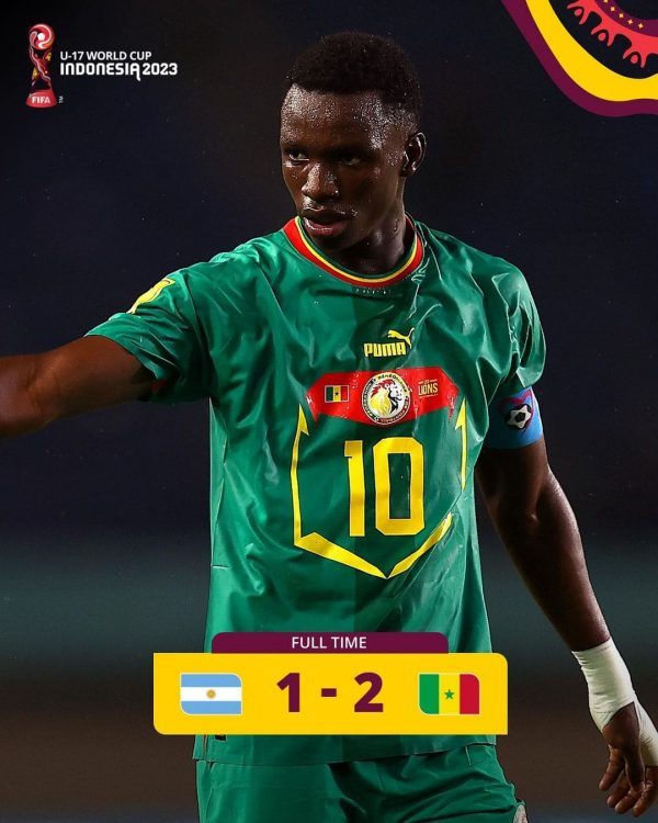 Laga Sengit Senegal vs Timnas Argentina U-17 Berakhir 2-1, Amara Diouf Cetak 2 Gol 1 Timnas Argentina.