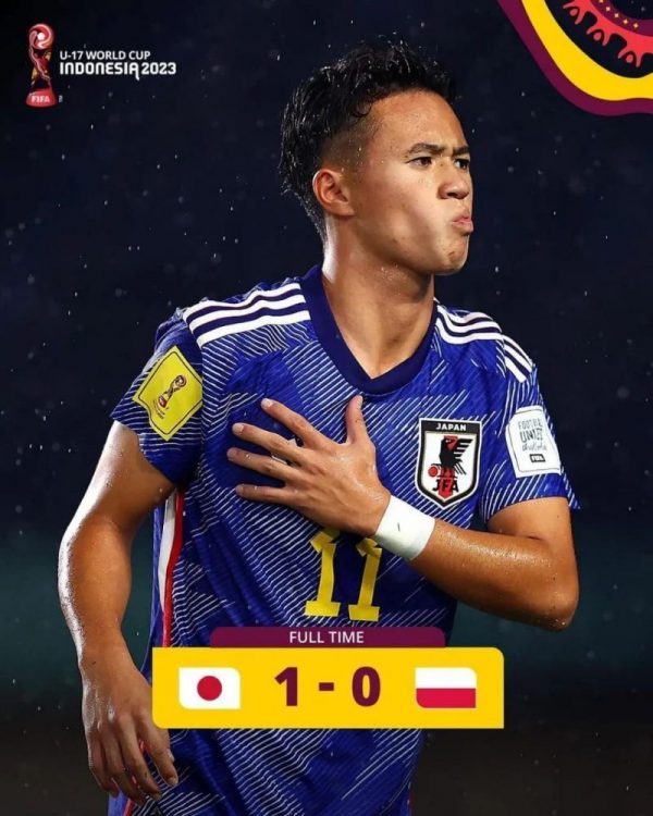 Hasil Laga Jepang vs Polandia di Piala Dunia U-17 2023: Jepang Unggul 1-0 1 Jepang vs Polandia.