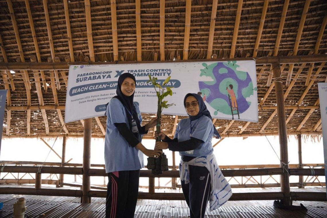 Kolaborasi Paragon X Komunitas TCC, Tanam 1.011 Mangrove dan Bersih-Bersih Pantai Pesisir Surabaya 1 Paragon X Komunitas TCC.