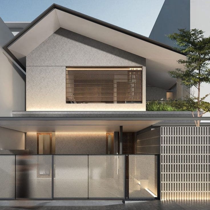 Tren desain rumah minimalis 2 lantai sederhana terbaru 2024.