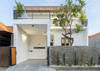 Desain rumah 2 lantai sederhana dan biaya.