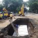 Pasca Jalan Bandung Malang Ambrol, Lubang Menganga Dipasangi Box Culvert Sepanjang 7 Meteran 19 Jalan Bandung.