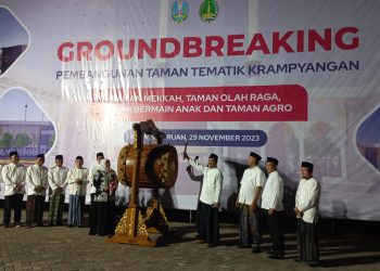 Groundbreaking Pembangunan Taman Tematik Krampyangan Kota Pasuruan, Pemprov Jatim Siap Dukung Penuh