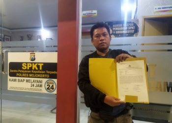 Wartawan Asal Sidoarjo Kehilangan Sepeda Motor Saat Ngopi di Mojokerto