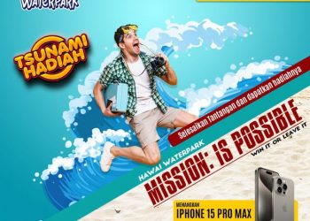 Liburan Akhir Tahun di Hawai Waterpark Malang Berpeluang Dapat Iphone 15 Promax