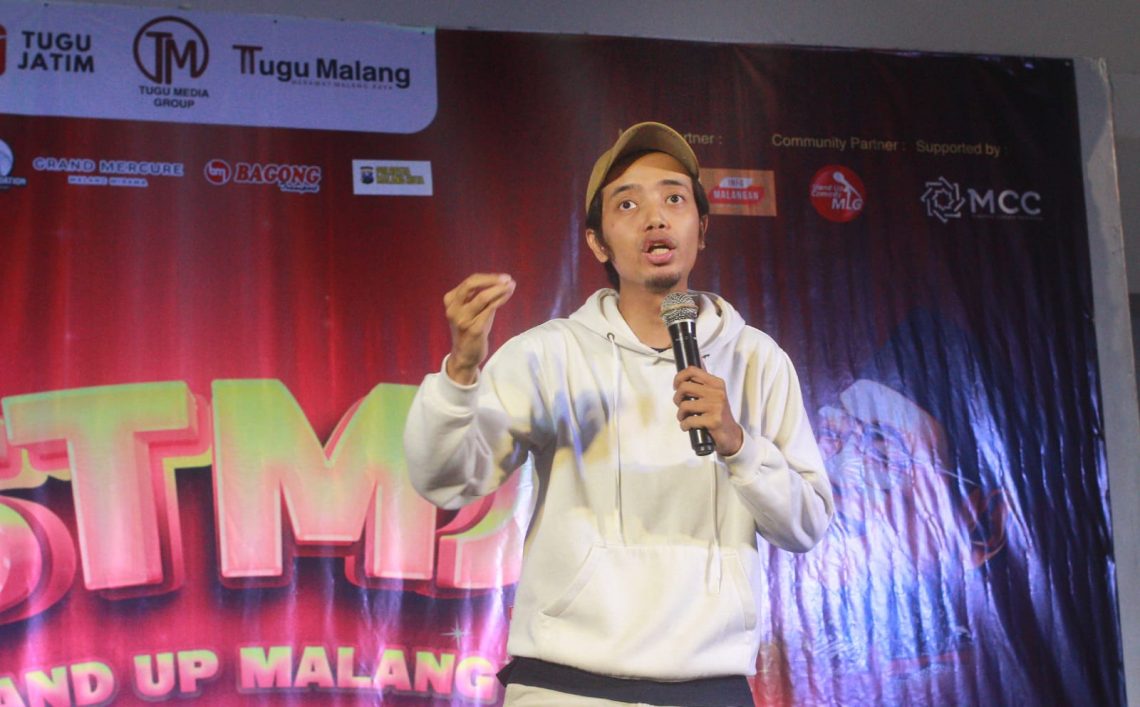 Komika Wawan Saktiawan turut memeriahkan STMJ!. Foto: Feni Yusnia/Tugu Jatim