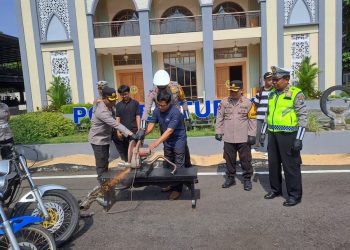 Jelang Tutup Tahun 2023, Polres Tuban Musnahkan 165 Knalpot Brong