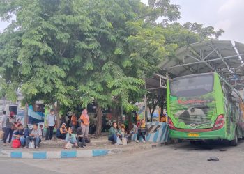 Penumpang di Terminal Purabaya Sidoarjo Sempat Numpuk saat Puncak Libur Nataru