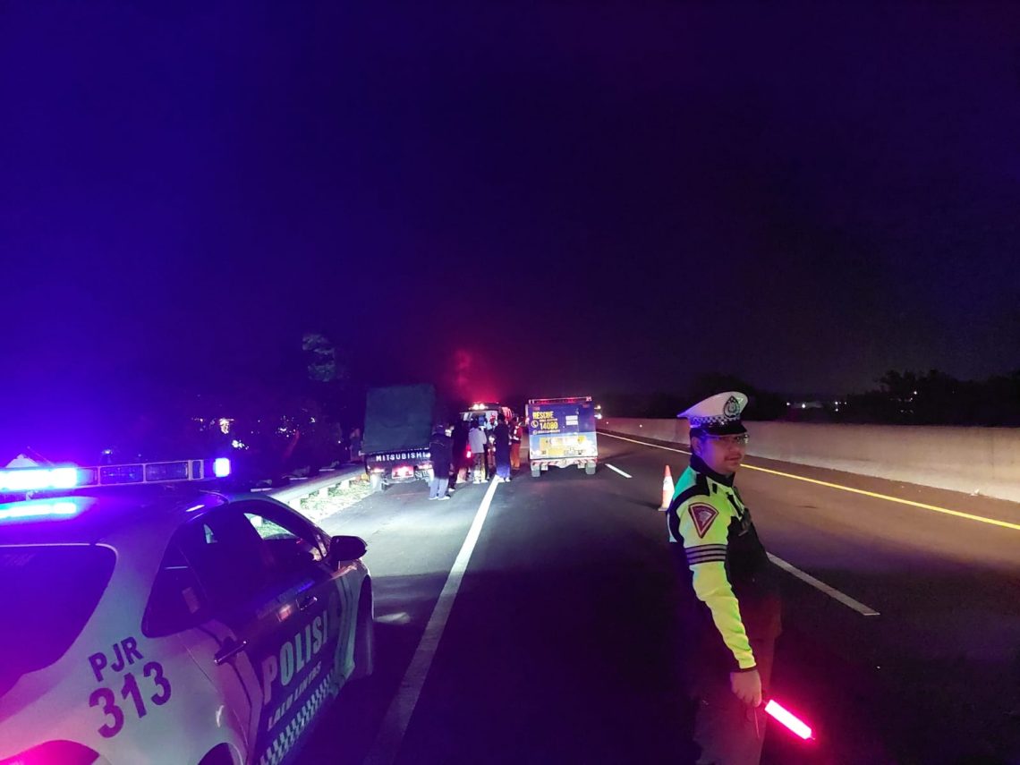 Ilustrasi ruas jalur Tol Pasuruan saat malam hari. Foto: dok PJR Polda Jatim