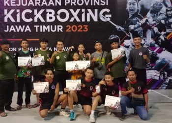 Kejurprov Jatim 2023, Kickboxing Indonesia Kabupaten Mojokerto Sukses Raih Emas