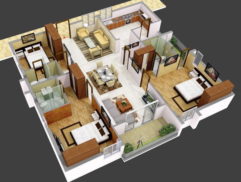 Contoh Denah Terbaru 2024: Bikin Betah 10 Desain Rumah Minimalis 3 Kamar yang Luas 5 Ide desain rumah minimalis 3 kamar.