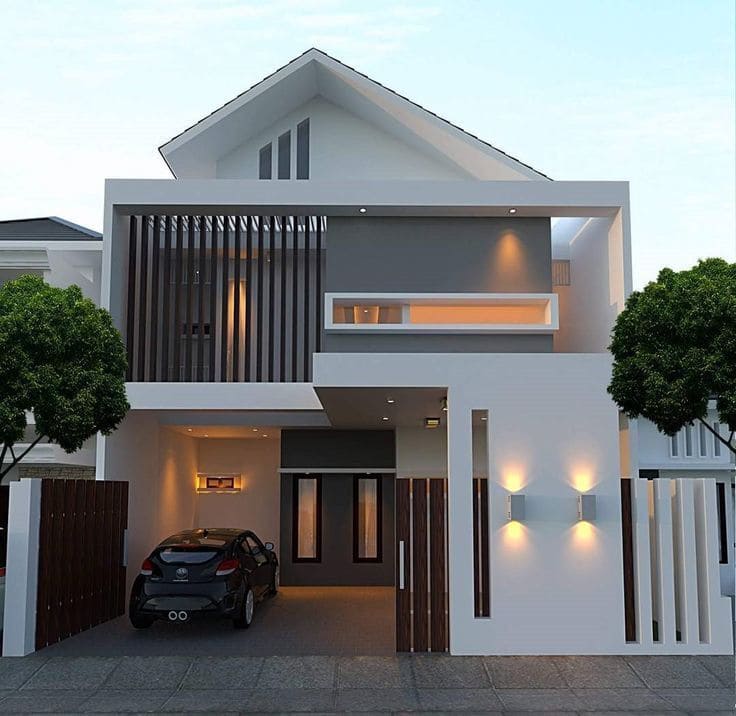 desain rumah minimalis 2 lantai terbaru.