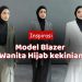 model blazer wanita hijab kekinian