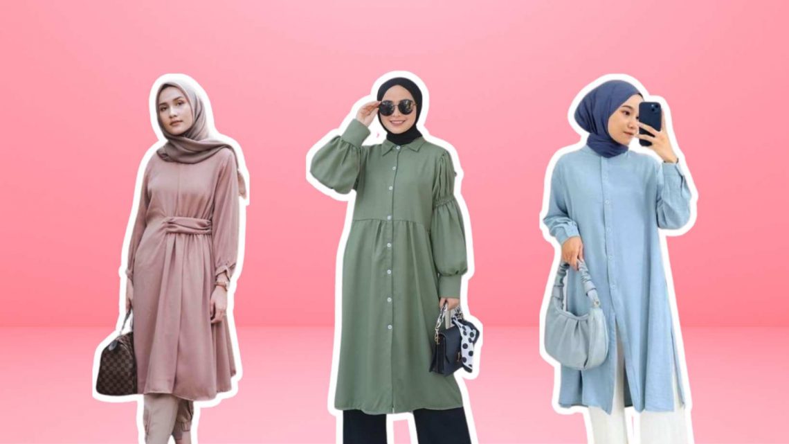 Model Tunik Polos Elegan