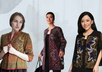 Model Blazer Batik Wanita Modern terbaru