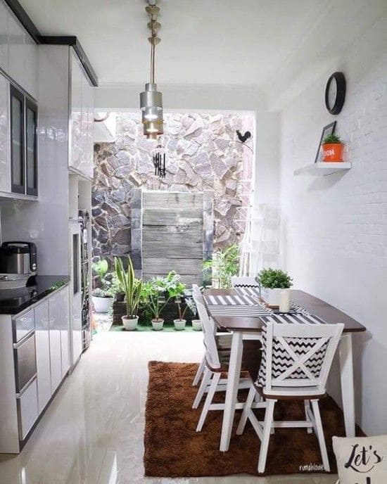 Rekomendasi dapur minimalis modern ukuran kecil 2024.