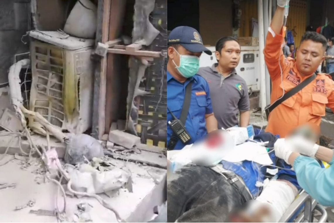 AC Ruko di Surabaya Meledak, Dua Teknisi Luka Bakar Hampir 100 Persen 1 AC ruko.