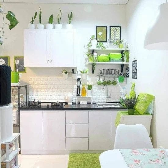 Rekomendasi dapur minimalis modern ukuran kecil.