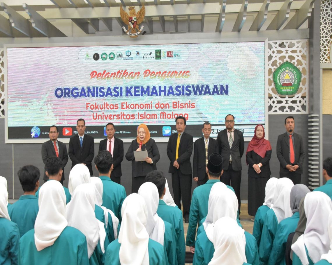 FEB Unisma Lantik Ormawa Periode 2024, Buka Peluang Ciptakan Banyak Inovasi yang Adaptif 1 FEB Unisma.