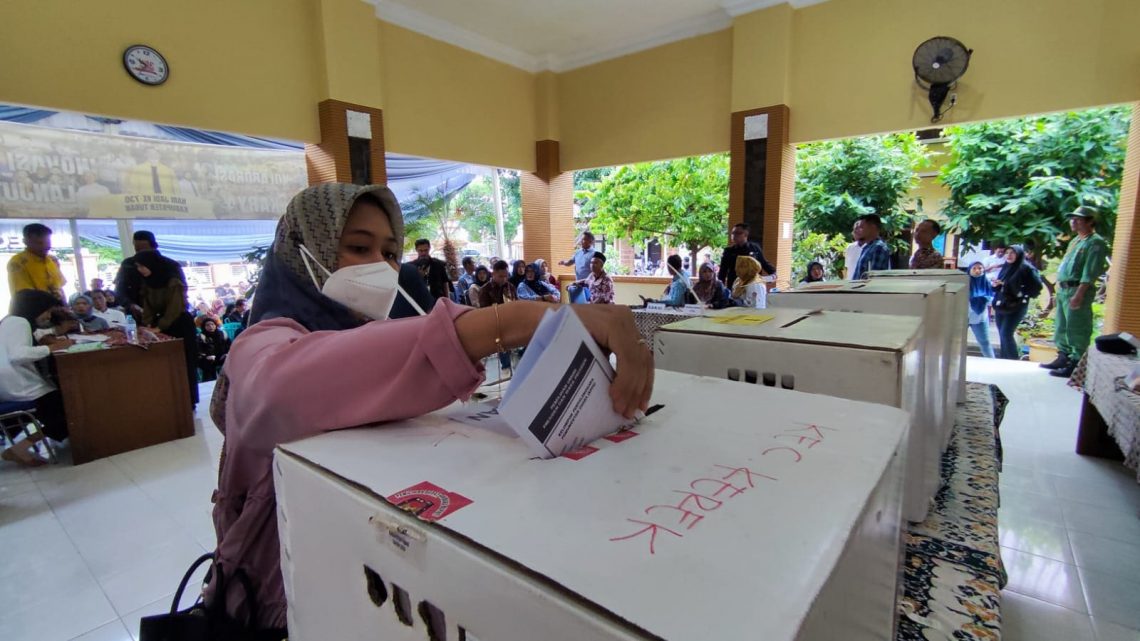 Jelang Pemilu 2024, KPUK Tuban Gelar Simulasi Pemungutan Suara 1 Simulasi pemungutan suara.